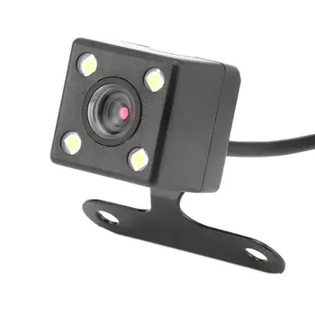 Automobilio Galinio vaizdo Kamera, 4 LED Naktinio Matymo Atbulinės eigos Auto 170 CCD Vandeniui Vaizdo Stovėjimo Stebėti HD Laipsnį I7W7