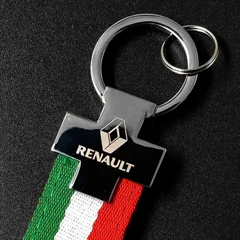 Automobilio Stilius 3D Metalo Automobilių Key Chain paketų prižiūrėtojų raktinę Už Renault sport Megane 2 3 Duster 