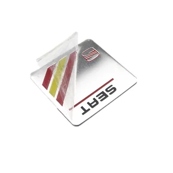 Automobilių Apdailos Lipdukai Logotipas 3D Aliuminio Logotipas Ženklelis Decal Seat Leon Ibiza cupra Altea Diržas Automobilio Stiliaus