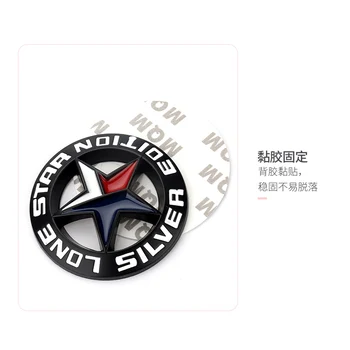 Automobilių Lipdukas Texas LONE STAR SIDABRO EOITION Emblema Už Jeep Wrangler Grand Cherokee Vadas Renegade Auto Priedai