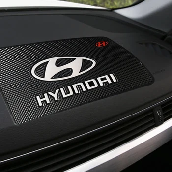 Automobilių neslystantis Kilimėlis Auto neslidus Padas Hyundais Logotipas IX35 IX25 EV Elantra RV Verna Santafe 
