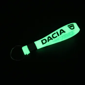 Automobilių Optikos Šviesos Silikono Automobilio Pultelio Raktų pakabukai, Žiedai, Automobilių Logotipą Dacia Duster 