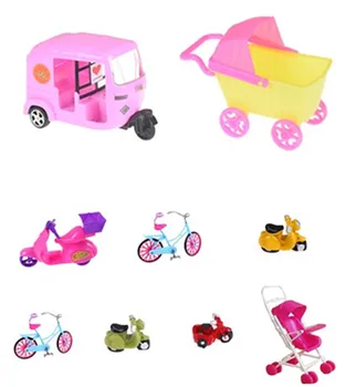 Automobilių Žaislas Plastiko Automobilių Žaislas Barbie Lėlės, Lėlių Miniatiūriniai Baldai, Plastikiniai Sport Bike Automobilių Reikmenys
