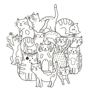 AZSG Animacinių filmų cute little cat Aiškių Ženklų 