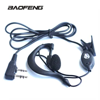 Baofeng originalios ausines UV-5r Ausinės Radijo Walkie Talkie laisvų Rankų įrangos Mikrofonas Mikrofonas 888S uv5r UV-5RA UV-5RE UV82