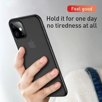Baseus Prabanga Telefono dėklas Skirtas iPhone 11 Pro Max Galinį Dangtelį 0,4 mm Ultra Plonas Silm PP Coque Fundas iPhone 2019 Naujausias Atvejis