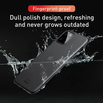 Baseus Prabanga Telefono dėklas Skirtas iPhone 11 Pro Max Galinį Dangtelį 0,4 mm Ultra Plonas Silm PP Coque Fundas iPhone 2019 Naujausias Atvejis