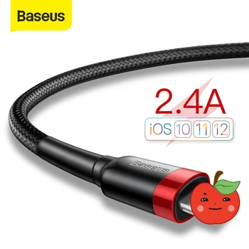 Baseus USB Kabelis iPhone, 11 Pro Max XR Xs X 8 7 6 6s Plius 5s 