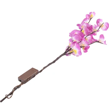 Baterija Led Filialai Dekoratyvinis Apšvietimas Drugys Orchidėjų Filialas Šviesos Aukščio Vaza Užpildas Apšviesta Gluosnio Šakelė, Vidaus Apdaila