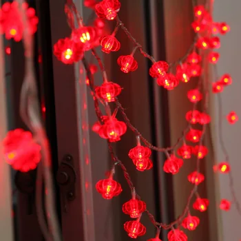 Behogar 118inch 30-LED baterijomis, Žibintų String dega Kinų Naujųjų Metų Pavasario Šventė Namuose Šalis Dekoro Rekvizitai