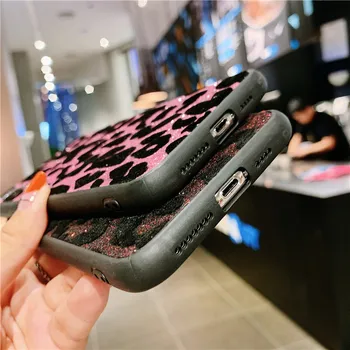 Blizgučiai Bling Leopard Telefono dėklas Samsung Galaxy A9 2018 Case cover 
