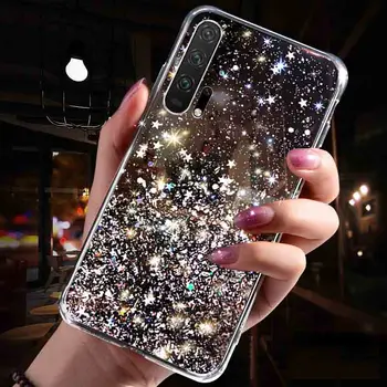 Blizgučiai Star Atveju, Huawei 30 P20 Lite P Smart Z Y9 Y7 Y5 Y6 2019 Garbę 10 Lite 10i 8A 8X 8C 8S 9X 20 Pro Minkštas Kristalų Dangtis