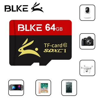 BLKE micro sd kortelę 16GB 32GB 64GB 128GB 256 GB TF Kortele High Speed atminties kortelė smartPhone /Stebėjimo kamerą/planšetinis kompiuteris