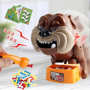 Blogas šuo kramtyti kaulų juokingas žaislas stalo žaidimas, tėvai, vaikai, interaktyvūs žaislai vaikų išdaigas, žaislai dovana vaikui
