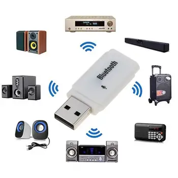 Bluetooth 5.0 Bevielis USB Imtuvas, AUX Automobilių Garso Adapteris Mp3 Grotuvas, laisvų Rankų Garsiakalbis, Skirtos Android/IOS 
