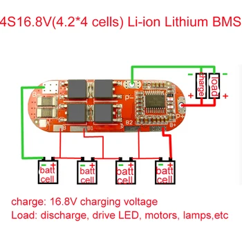 BMS 1S 2S 10A 3S 4S 5S 25A BMS 18650 Li-ion Lipo Ličio Baterija Apsaugos Grandinę Įkrovimo Valdybos Modulis PCM Polimero Ląstelių PCB