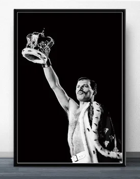 Bohemian Rhapsody Freddie Mercury Plakatas ir Spausdina Roko Muzikos Žvaigždė Drobės Tapybos Sienos Menas Nuotraukas Kambarį Namų Dekoro