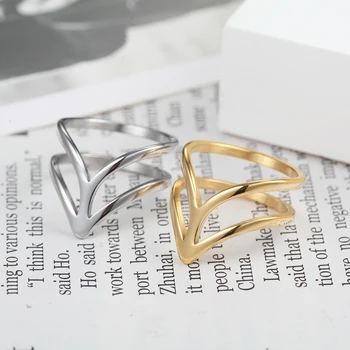 BORASI Vestuvinis Žiedas Aukso Spalvos, Geometriniai Kūginiai Žiedai bižuterijos Derlius Europoje Dizainas Vestuvių Markių Žiedai Moterų