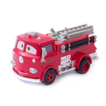 Cars disney Pixar Cars Raudona gaisrinė mašina Gelbėjimo Automobilių Karalius Jackson Audra Mater 1:55 Diecast Metalo Lydinio Modelis Kalėdų Dovana Berniukams