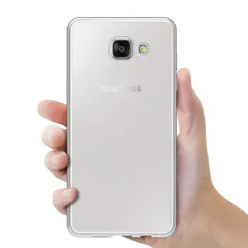 Case For Samsung Galaxy A3 A5 A7 2016 TPU Silicio Aišku, Įrengtas Bamperis Soft Case for Samsung A5 A510 A710 Skaidrus galinis Dangtelis