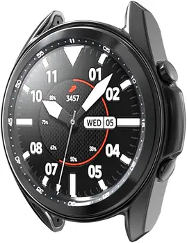 Case For Samsung Galaxy žiūrėti 3 45mm 41mm samrtwatch Minkštas, Padengtą TPU bamperis 41 45 mm smart žiūrėti Raštas Padengti Priedai