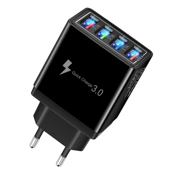 CDEN USB Kroviklis su ES/JAV Plug Greitai Įkrauti 3.0 Telefono Adapteris, skirtas Planšetiniai Nešiojamieji Sienos automobilinis Įkroviklis Fle Įkroviklis Greitas Įkroviklis
