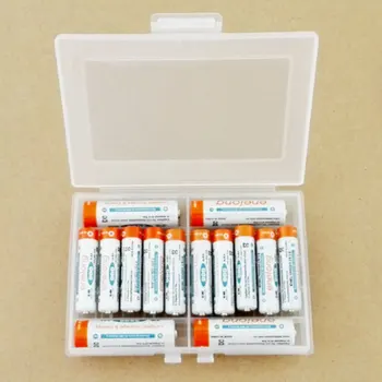 Centechia Skaidri Kieto Plastiko Atveju LEISE Baterijos Laikymo Atveju Turėtojas Saugojimo Baterijos, Dėžutė, 10 x AA arba 10 x AAA Baterijos