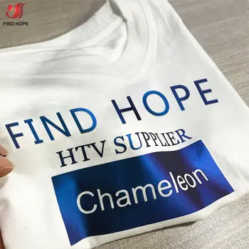 Chameleonas šilumos perdavimo spalvą vinilo kinas T-shirt Geležies HTV Spausdinimo skaičius modelius sportinę Namų puošybai