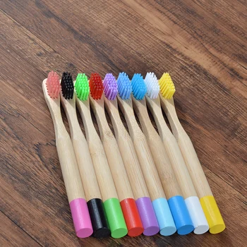 Childrens Bamboo Toothbrush 1PC Kids Soft Bristle Wooden Tooth Brush Natural Bamboo Handle Oral Care Eco Friendly Tooth Brush