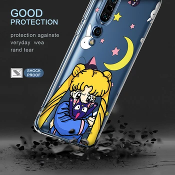 Ciciber Sailor Moon Mielas Atveju Xiaomi Redmi 9 Pastaba 9S 9T 10X 8 8T 8A 7, 7A 6 6A K30 K20 Poco F2 X2 Pro Max silikono Funda Rubisafe