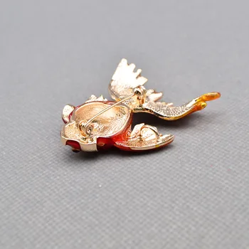 CINDY XIANG gold žuvų sages moterims mielas gyvūnų dizaino sagės pin emalio juvelyrikos