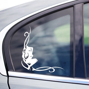 CK2992A# Mergina (kampe stiklo) atspindintis juokinga automobilio lipdukas vinilo decal vandeniui automobilį auto lipdukai ant automobilių, sunkvežimių