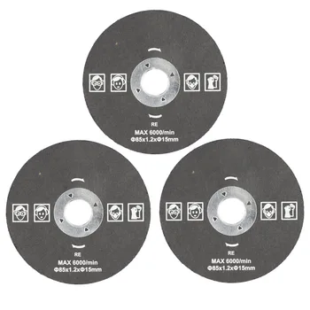CMCP 85mm Pjovimo Diskai 85x10/15mm Apskrito Dervos Šlifavimo Ratas Pjūklų Geležtės, Metalo Pjovimo Pluošto Pjovimo Diskas, Šlifavimo Įrankiai