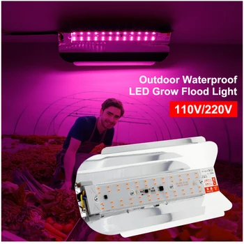 COB LED Grow Light 100W Visą Spektrą Augalų Šviesos patalpų apšvietimas Augti Palapinė Šviesos Patalpų Phytolamp Pasėlių Auginimo lempos