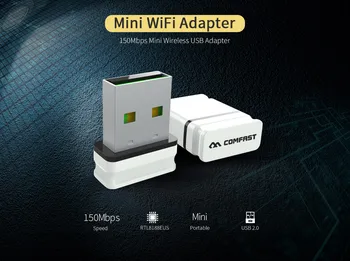 COMFAST Wifi Adapteris 150mbps Mini Prieigos Taškai Belaidžio Wifi Tinklo plokštė Usb Antenos prijungimo įtaisas Windows XP 7 8 10 