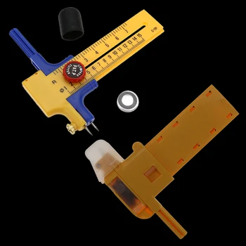 Compas s Ratą Cutter Apvalus Pjovimo Peilis, Reguliuojama 10-150mm Gumos, Popieriaus Iškirpti Odos Įrankis su 6 Atsarginės Geležtės