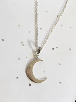 Crescent Moon karoliai mystic gotų papuošalų Mėnulio ragana keltų Pagonybės Wiccan luna Mėnulio fazės witchy Deivė Mados, moteris dovaną
