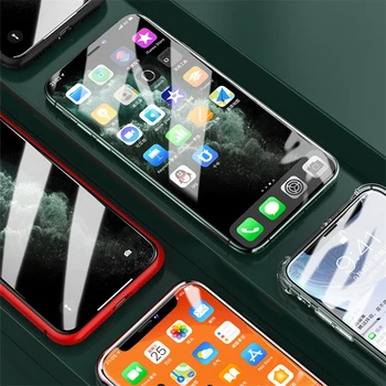 Crystal Aukštos Aišku, Grūdintas Stiklas Screen Protector, iPhone, 12 mini Pro 11 XS Max XR X 6, 6S 7 8 Plius Mobilusis Telefonas Guard Filmas