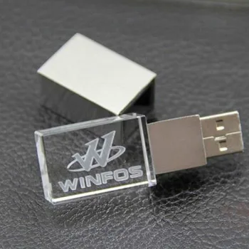 Crystal + metalo USB 