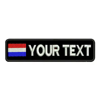 Custom Olandijoje Nyderlandų vėliava pavadinimas pleistrai asmeninį geležies kablys pagrindo išsiuvinėti
