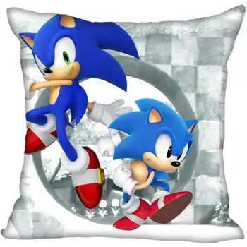 Custom Sonic the Hedgehog Aikštėje Užvalkalas Užsakymą Užtrauktuku Pagalvė Padengti Atveju 40x40,45x45cm(iš Vienos Pusės)