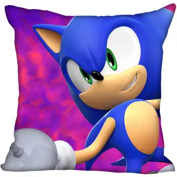 Custom Sonic the Hedgehog Aikštėje Užvalkalas Užsakymą Užtrauktuku Pagalvė Padengti Atveju 40x40,45x45cm(iš Vienos Pusės)