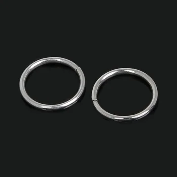 D4-10mm Nerūdijančio Plieno Vieno Kilpos Open Šuolis Žiedai&Split Žiedai 