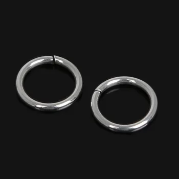 D4-10mm Nerūdijančio Plieno Vieno Kilpos Open Šuolis Žiedai&Split Žiedai 