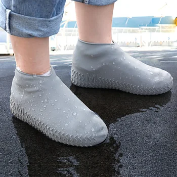 Daugkartiniai silikoniniai batų padengti unisex vandeniui batų padengti non-slip batų apsauginis gaubtas, lauko lietaus batai patalpų dulkėms fo