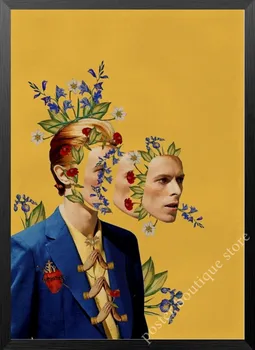 David Bowie plakatas David Bowie Retro Vintage Roko Muzikos Kraft Popieriaus, Plakatai, Sienų Lipdukai Kavinė Baras Kambario Apdaila, Sienų Dekoras/4