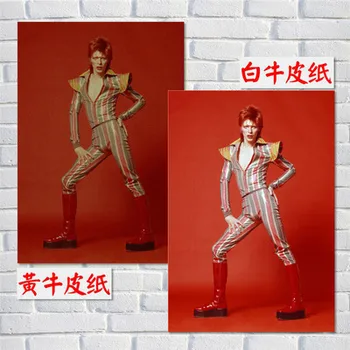 David Bowie Plakatas Retro Vintage Roko Muzikos Kraft Popieriaus, Plakatai Roko Dainininkas Sienų Lipdukai Kavinė Baras kambario apdaila, sienų dekoras
