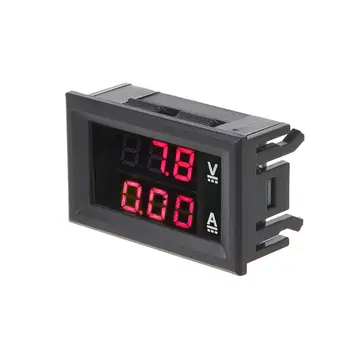 DC 0-100V 50A Digital Voltmeter Ammeter Dviguba LED Ekranas Įtampa Srovės Matuoklis Testeris su Perstūmimo Nukreipimo