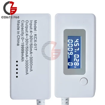 DC Digital Voltmeter Ammeter LCD Dual USB Kroviklį Mobiliesiems Energijos Detektorių Įtampa Srovės Matuoklis Testeris Stebėti