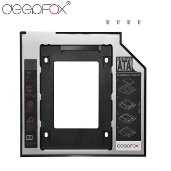 DeepFox Aliuminio Plastiko 2nd HDD SSD caddy 12,7 mm SATA 3.0 2.5